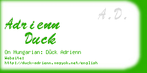 adrienn duck business card